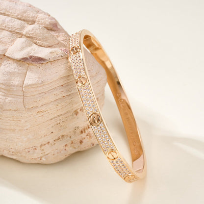 [Dawnora Jewelry]LOVE BRACELET 4.8MM DIAMOND-PAVED