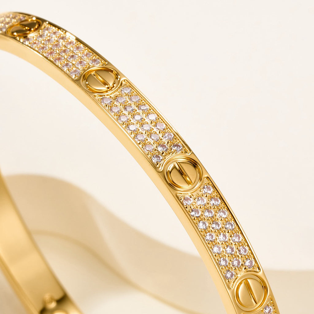 [Dawnora Jewelry]LOVE BRACELET 4.8MM DIAMOND-PAVED