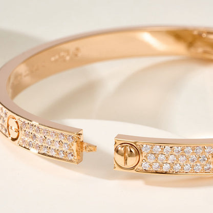[Dawnora Jewelry]LOVE BRACELET 4.8MM DIAMOND-PAVED