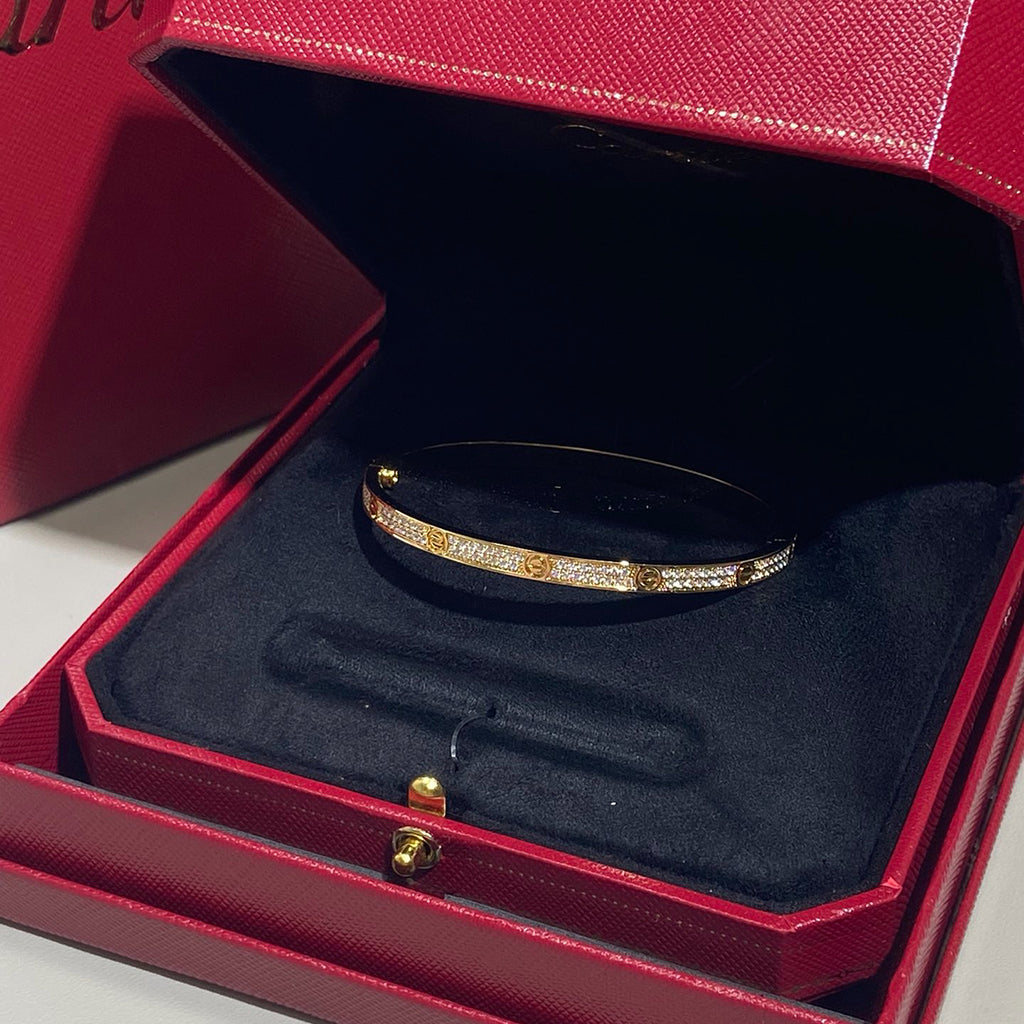 [Dawnora Jewelry]LOVE BRACELET 3.65MM DIAMOND-PAVED