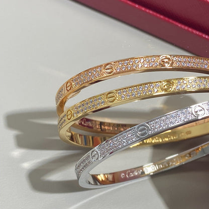 [Dawnora Jewelry]LOVE BRACELET 3.65MM DIAMOND-PAVED