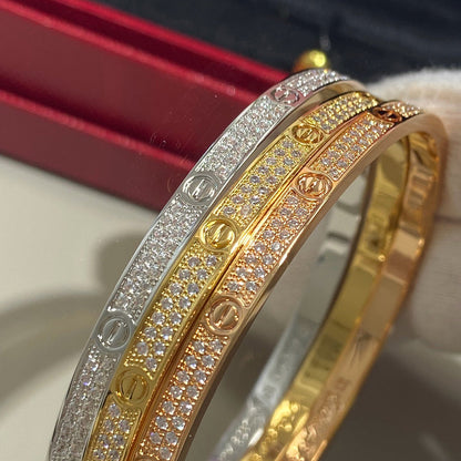 [Dawnora Jewelry]LOVE BRACELET 3.65MM DIAMOND-PAVED
