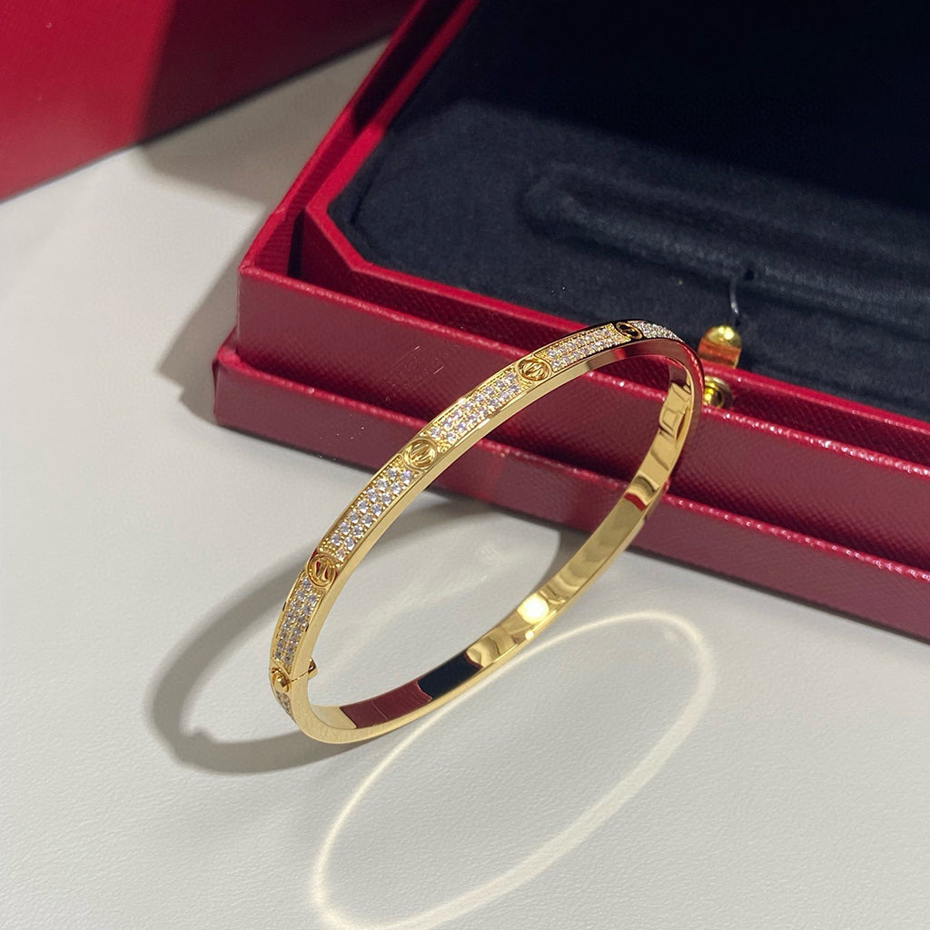 [Dawnora Jewelry]LOVE BRACELET 3.65MM DIAMOND-PAVED
