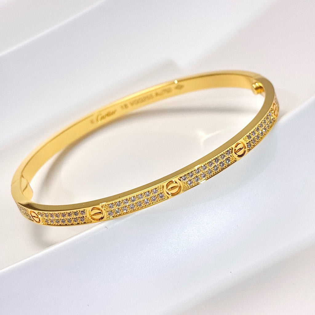 [Dawnora Jewelry]LOVE BRACELET 3.65MM DIAMOND-PAVED
