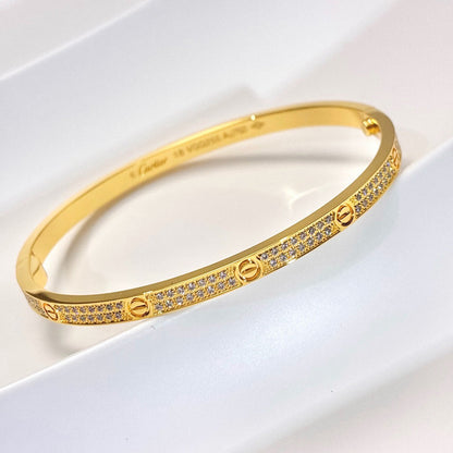 [Dawnora Jewelry]LOVE BRACELET 3.65MM DIAMOND-PAVED