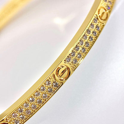 [Dawnora Jewelry]LOVE BRACELET 3.65MM DIAMOND-PAVED