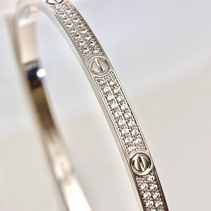 [Dawnora Jewelry]LOVE BRACELET 3.65MM DIAMOND-PAVED