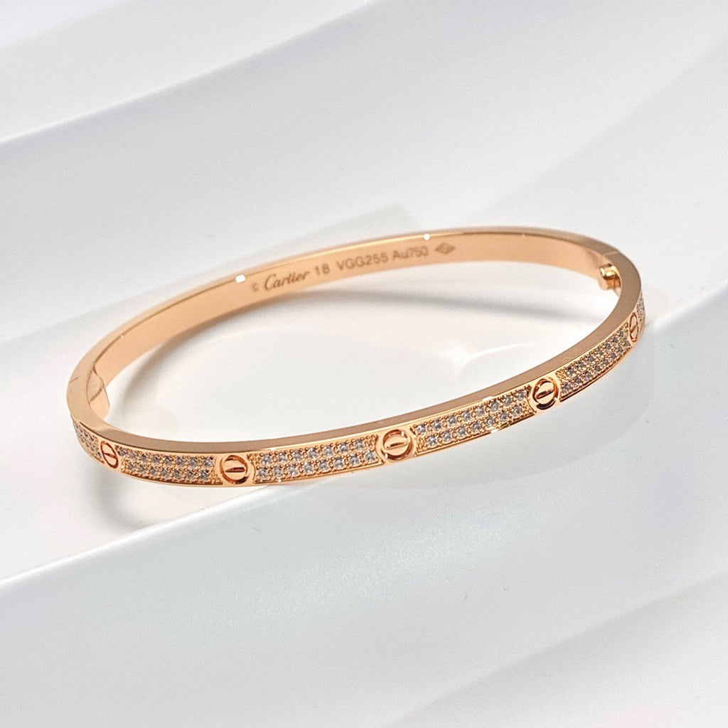 [Dawnora Jewelry]LOVE BRACELET 3.65MM DIAMOND-PAVED