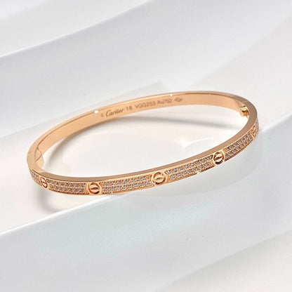[Dawnora Jewelry]LOVE BRACELET 3.65MM DIAMOND-PAVED