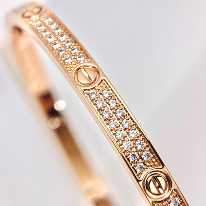 [Dawnora Jewelry]LOVE BRACELET 3.65MM DIAMOND-PAVED