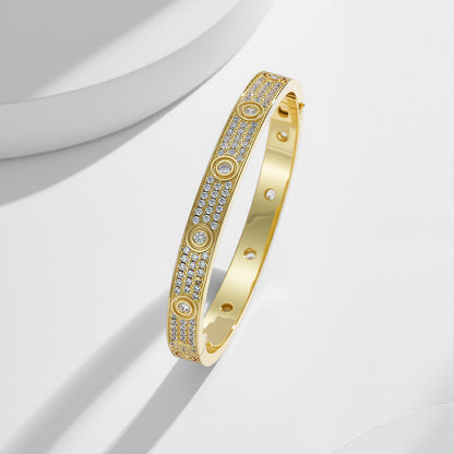 [Dawnora Jewelry]LOVE BRACELET 6.1MM DIAMOND-PAVED 10 BIG DIAMONDS