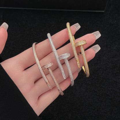 [Dawnora Jewelry]JUSTE BRACELET 3.5MM ALL DIAMONDS