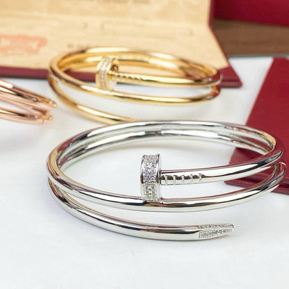 [Dawnora Jewelry]JUSTE BRACELET 3.5MM DOUBLE ROW DIAMOND