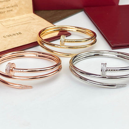 [Dawnora Jewelry]JUSTE BRACELET 3.5MM DOUBLE ROW DIAMOND