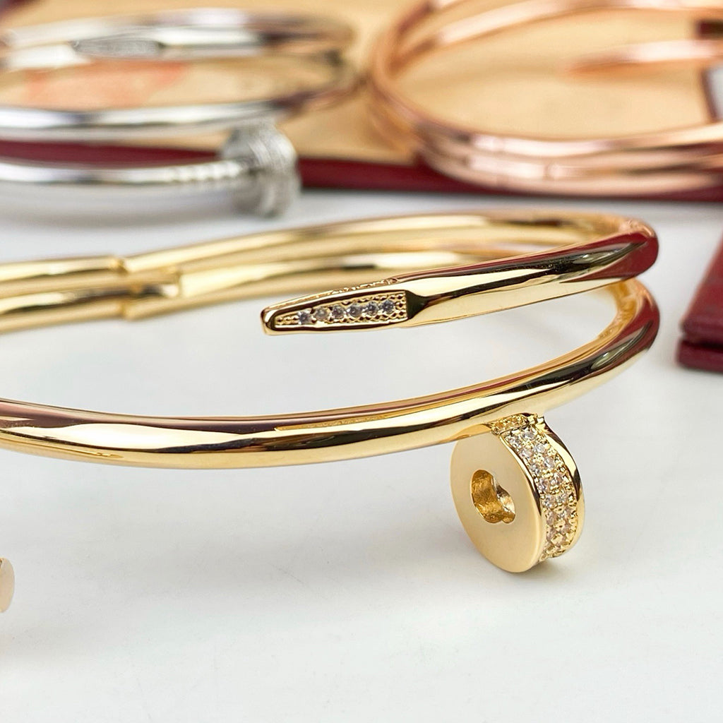 [Dawnora Jewelry]JUSTE BRACELET 3.5MM DOUBLE ROW DIAMOND