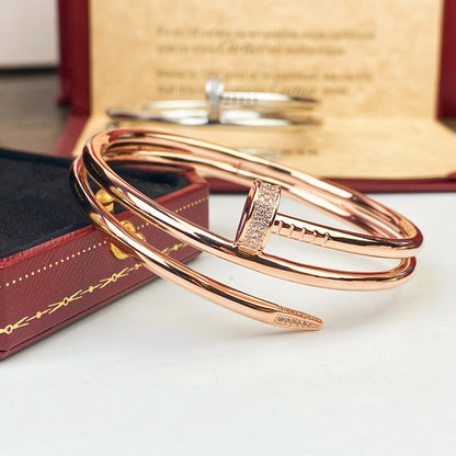 [Dawnora Jewelry]JUSTE BRACELET 3.5MM DOUBLE ROW DIAMOND
