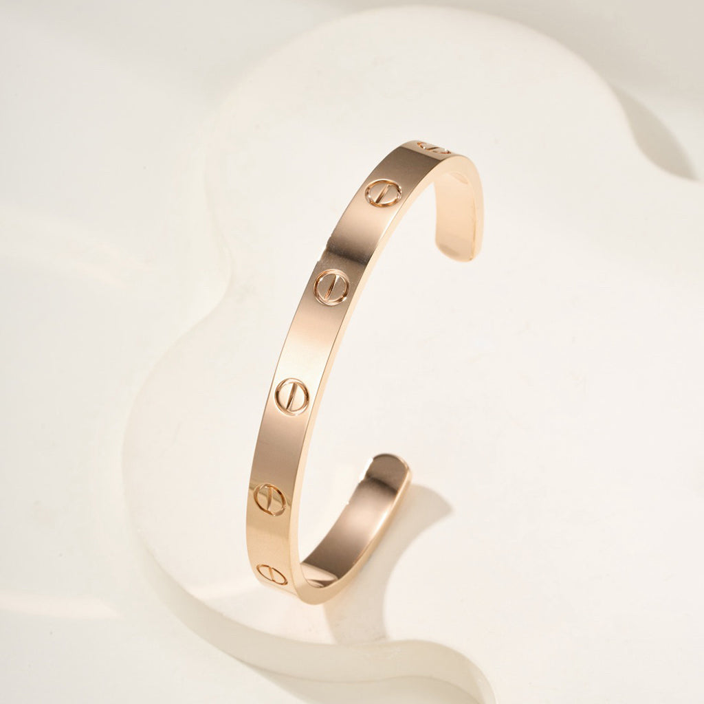 [Dawnora Jewelry]LOVE BRACELET 6.1MM OPEN CUFF