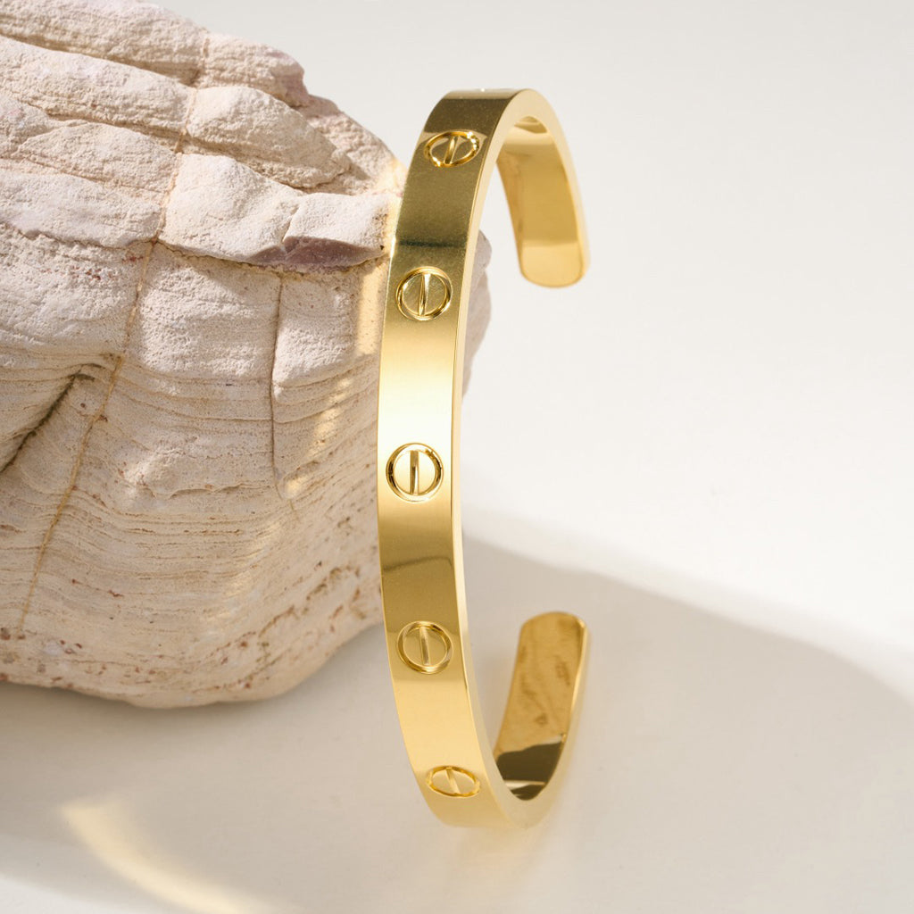[Dawnora Jewelry]LOVE BRACELET 6.1MM OPEN CUFF