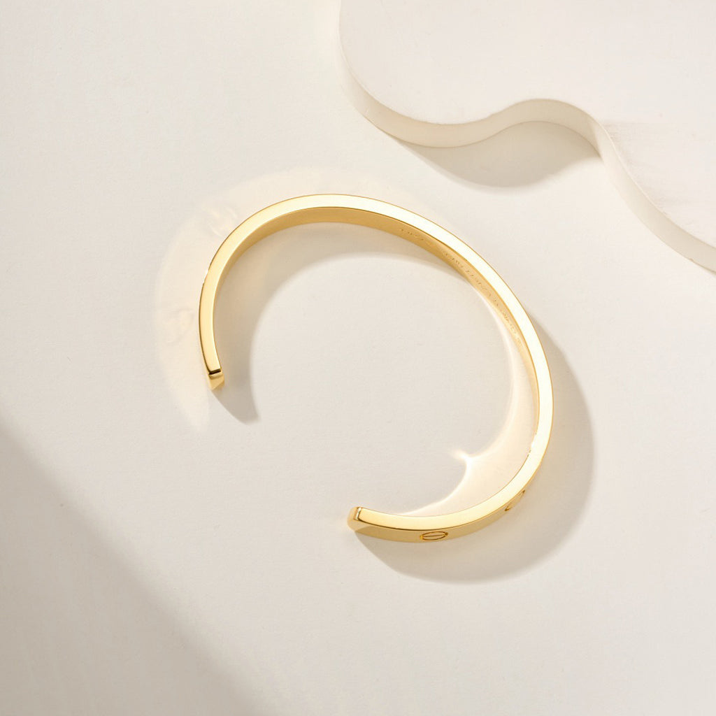 [Dawnora Jewelry]LOVE BRACELET 6.1MM OPEN CUFF