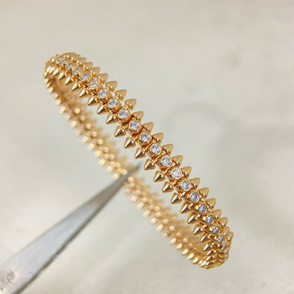 [Dawnora Jewelry]CLASH  BRACELET 8MM DIAMONDS