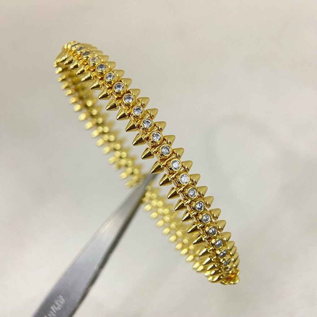 [Dawnora Jewelry]CLASH  BRACELET 8MM DIAMONDS