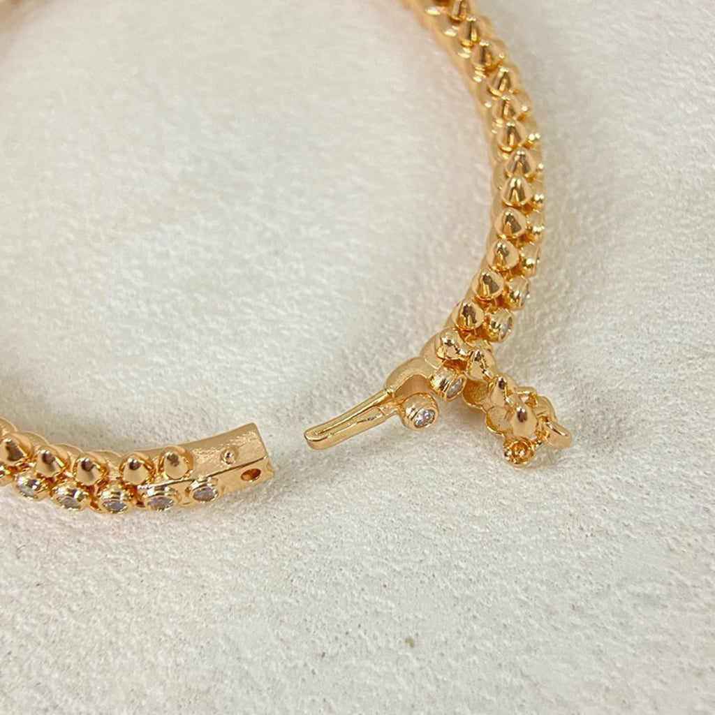 [Dawnora Jewelry]CLASH  BRACELET 8MM DIAMONDS
