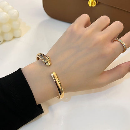 [Dawnora Jewelry]PANTHERE OPEN BRACELET