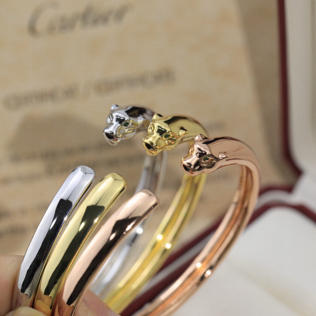 [Dawnora Jewelry]PANTHERE OPEN BRACELET