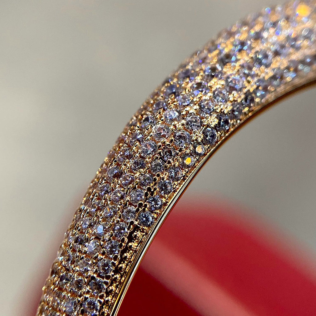 [Dawnora Jewelry]PANTHERE HALF DIAMOND OPEN BRACELET