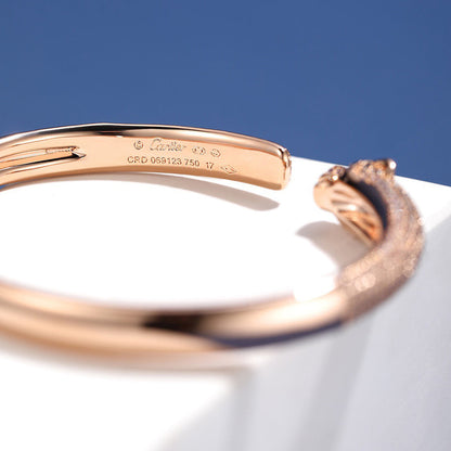 [Dawnora Jewelry]PANTHERE FULL DIAMOND OPEN BRACELET