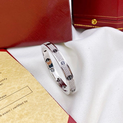 [Dawnora Jewelry]LOVE BRACELET 6.1MM DIAMOND-PAVED CERAMIC