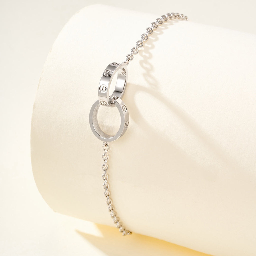 [Dawnora Jewelry]LOVE BRACELET DOUBLE RING