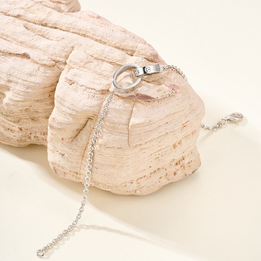 [Dawnora Jewelry]LOVE BRACELET DOUBLE RING
