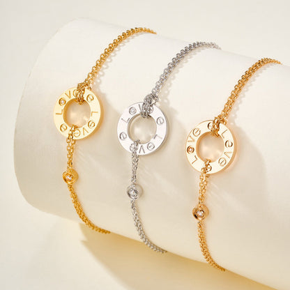 [Dawnora Jewelry]LOVE BRACELET 2 DIAMOND