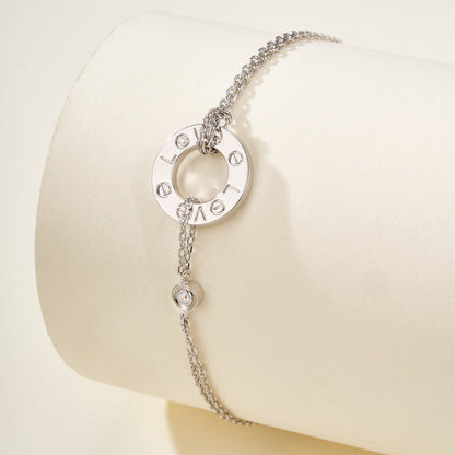 [Dawnora Jewelry]LOVE BRACELET 2 DIAMOND