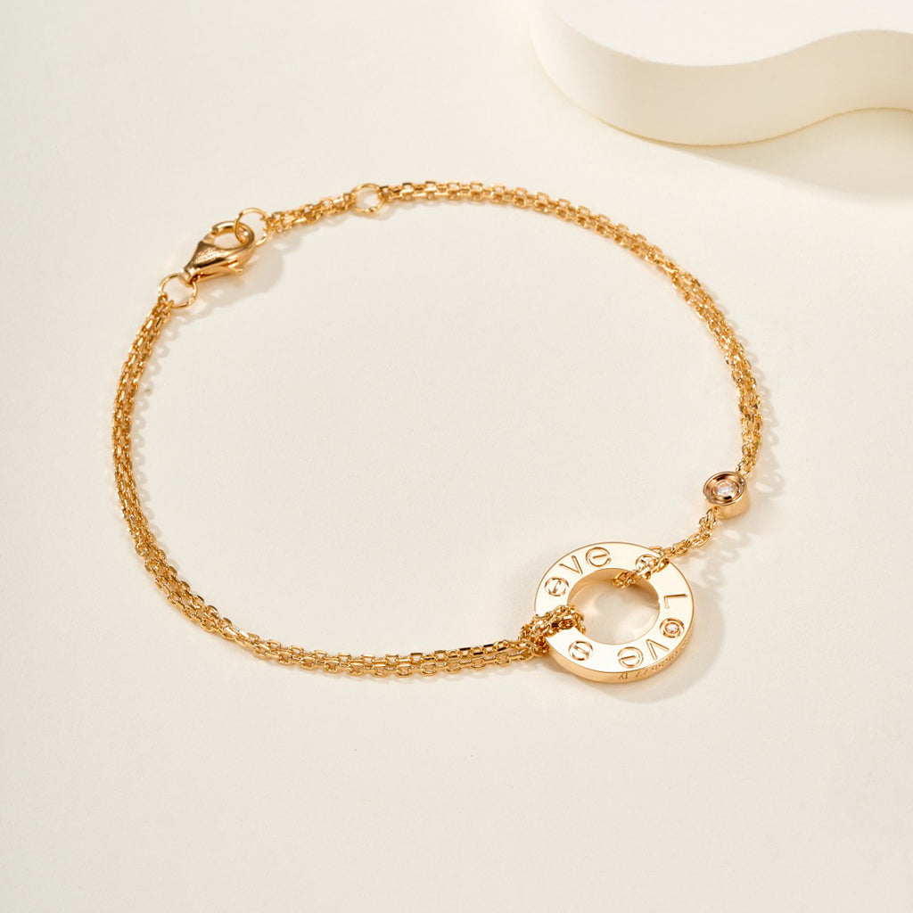 [Dawnora Jewelry]LOVE BRACELET 2 DIAMOND