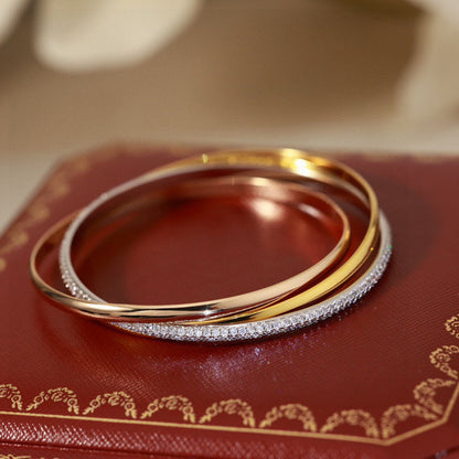[Dawnora Jewelry]TRINITY 2.8MM SMALL BRACELET