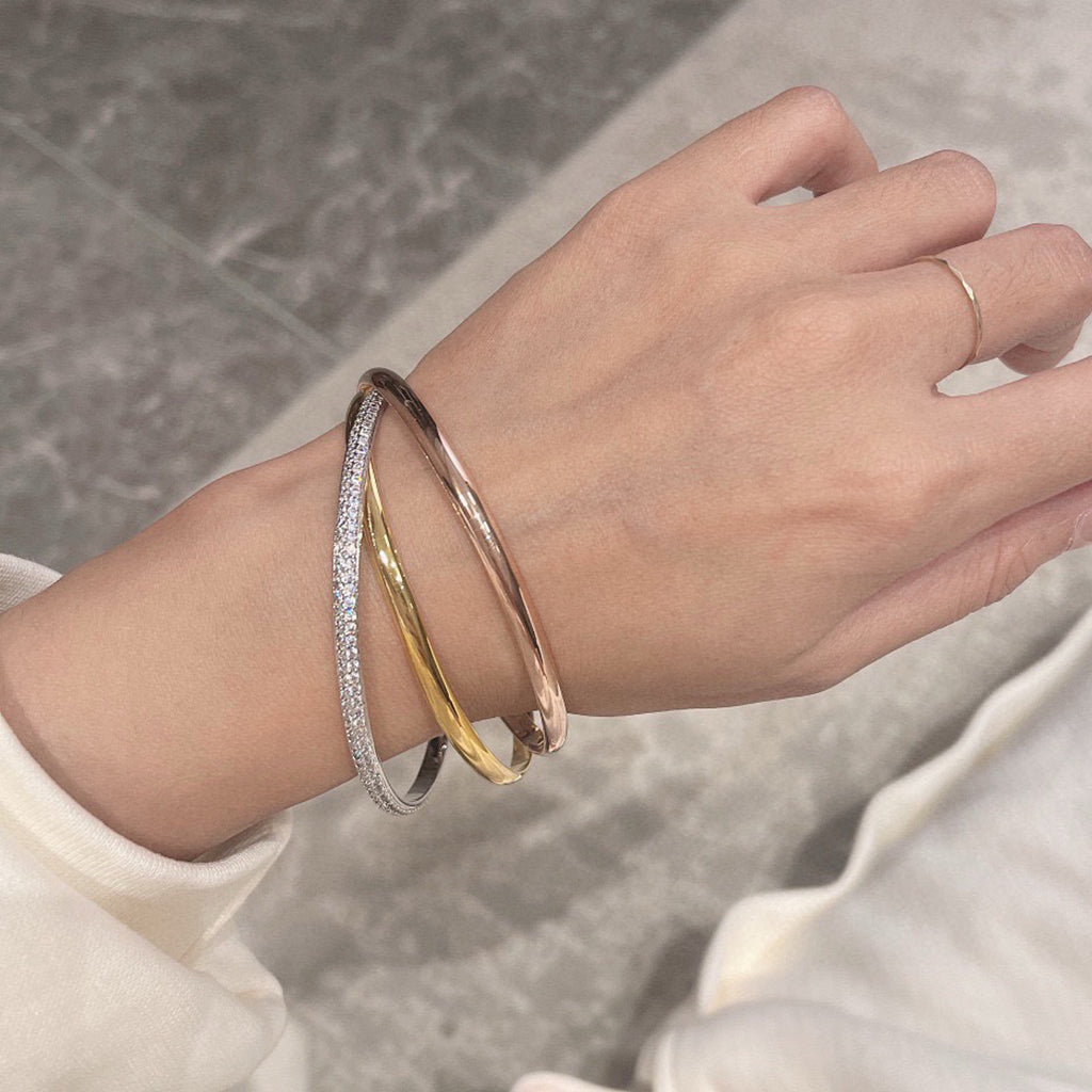 [Dawnora Jewelry]TRINITY 2.8MM SMALL BRACELET