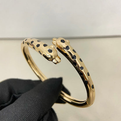 [Dawnora Jewelry]PANTHERE DOUBLE HEADED OPEN BRACELET