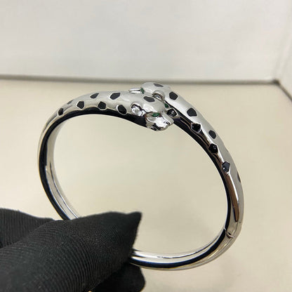 [Dawnora Jewelry]PANTHERE DOUBLE HEADED OPEN BRACELET