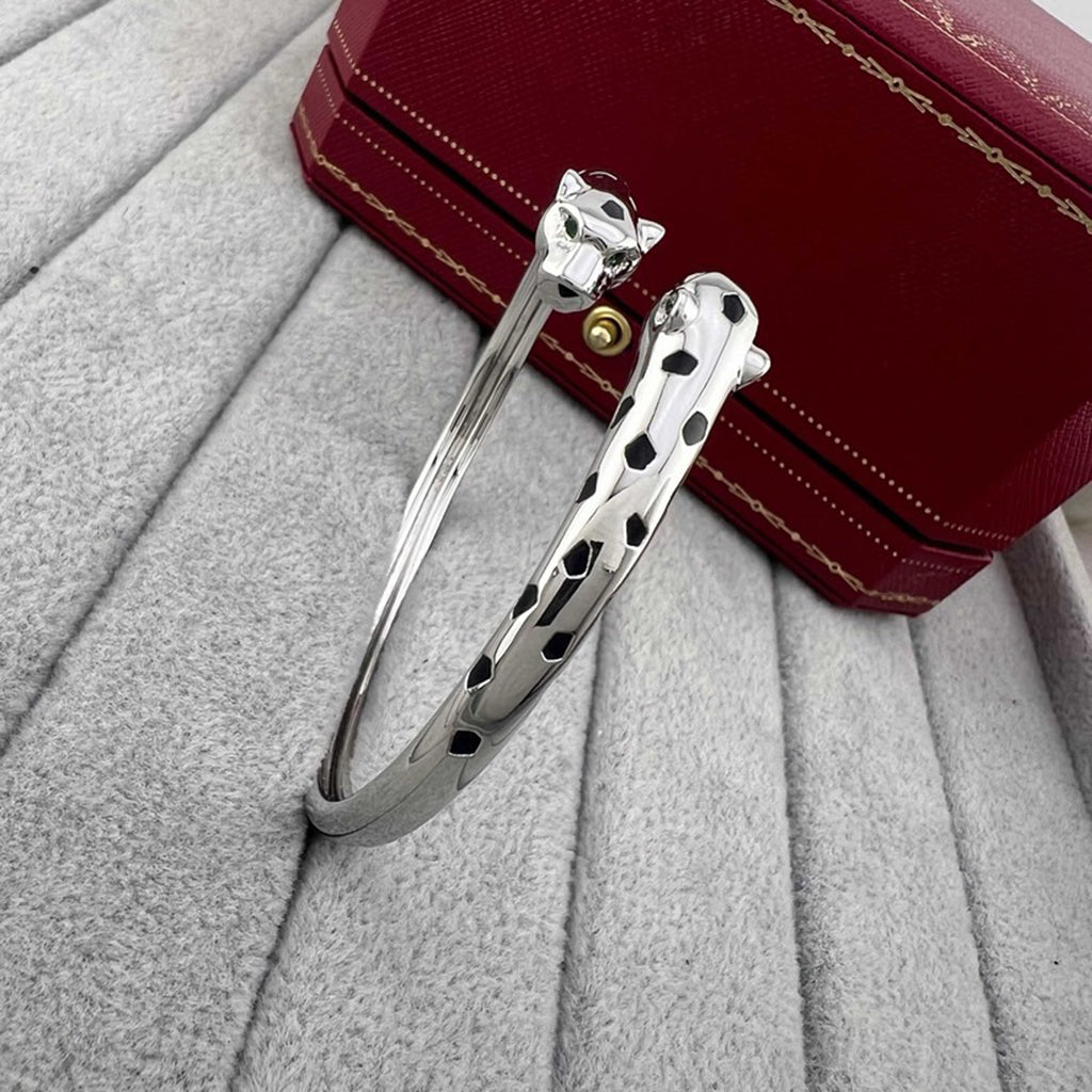 [Dawnora Jewelry]PANTHERE DOUBLE HEADED OPEN BRACELET