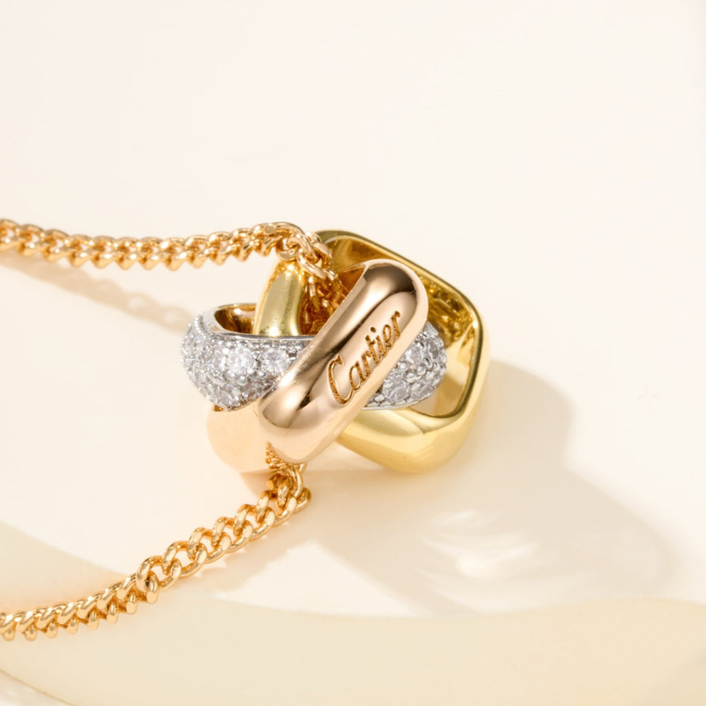 [Dawnora Jewelry]TRINITY CUSHION NECKLACE COLLECTION
