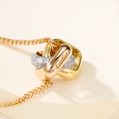 [Dawnora Jewelry]TRINITY CUSHION NECKLACE COLLECTION