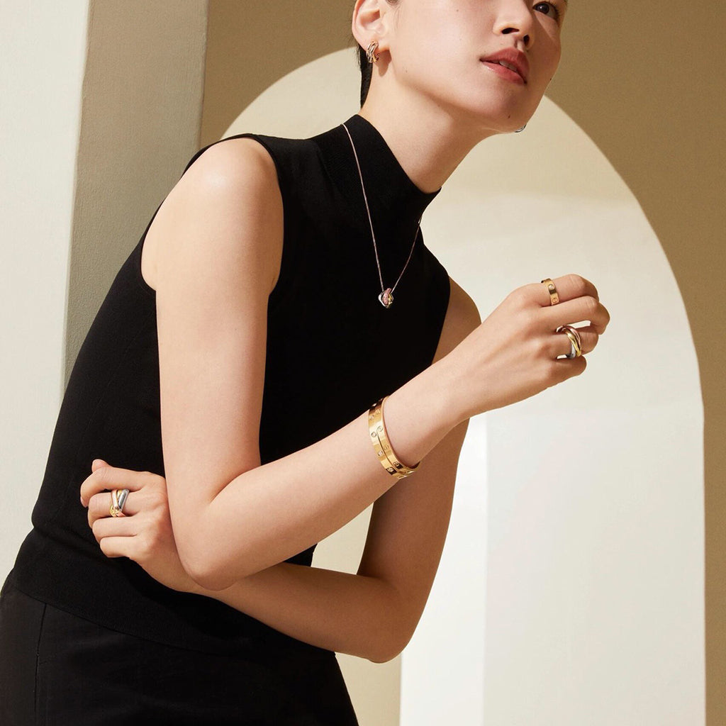 [Dawnora Jewelry]TRINITY CUSHION NECKLACE COLLECTION