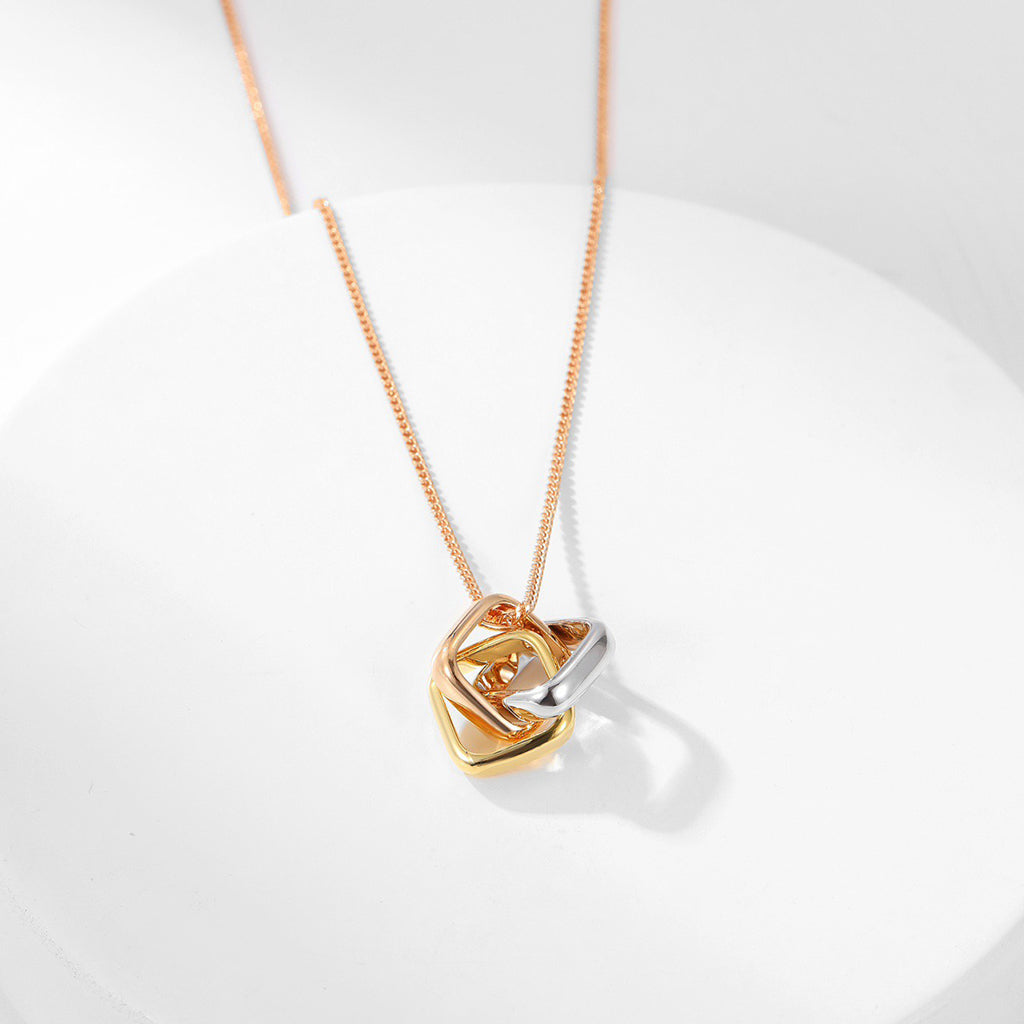 [Dawnora Jewelry]TRINITY CUSHION NECKLACE COLLECTION