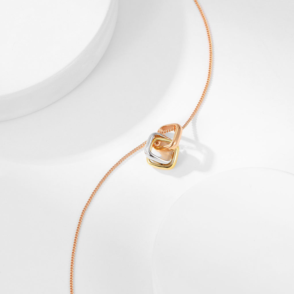 [Dawnora Jewelry]TRINITY CUSHION NECKLACE COLLECTION