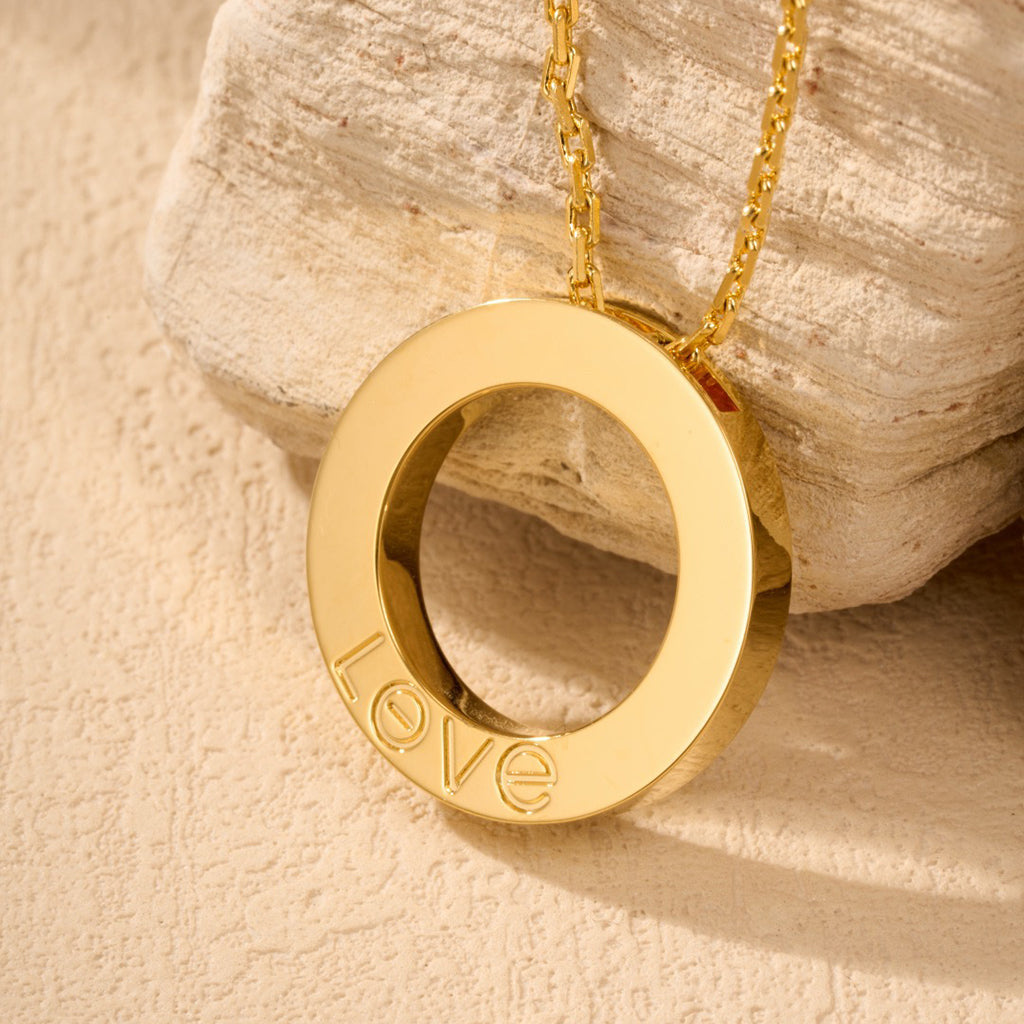[Dawnora Jewelry]LOVE NECKLACE 16MM  FULL DIAMOND