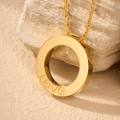 [Dawnora Jewelry]LOVE NECKLACE 16MM  FULL DIAMOND
