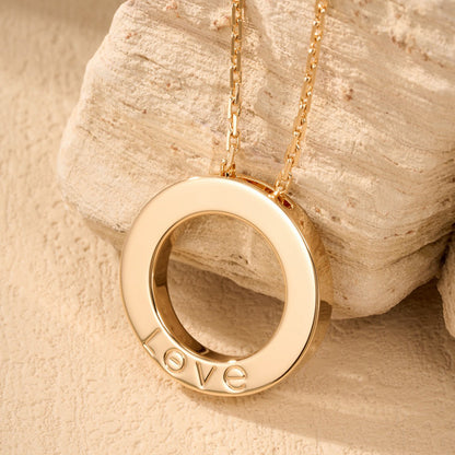 [Dawnora Jewelry]LOVE NECKLACE 16MM  FULL DIAMOND
