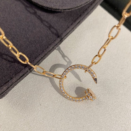 [Dawnora Jewelry]JUSTE NECKLACE FULL DIAMONDS